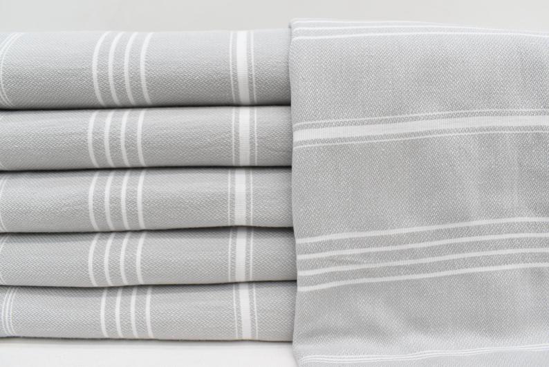 Monaco Turkish Towel - Light Gray