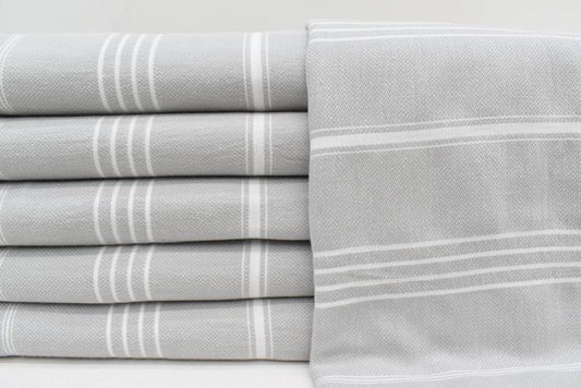 Monaco Turkish Towel - Light Gray