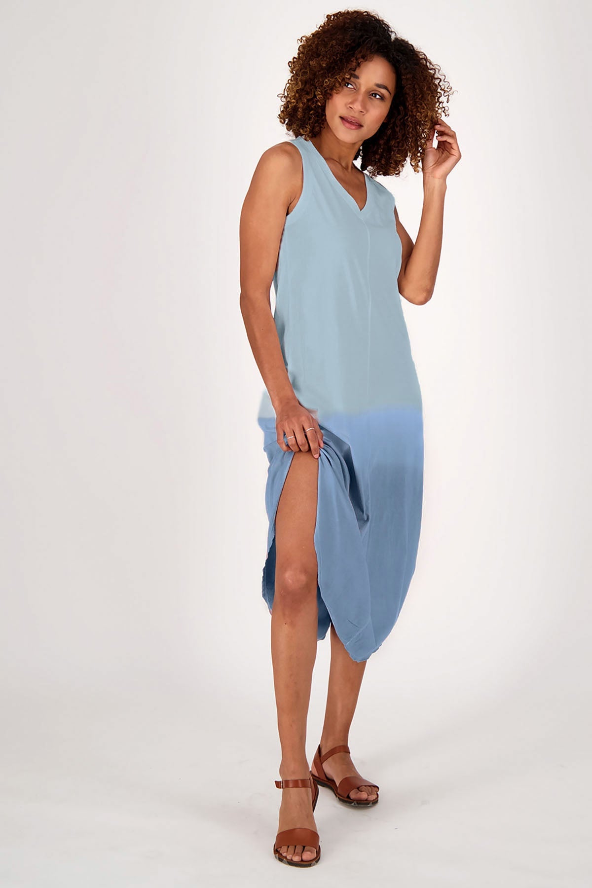 Easy to Love Midi Dress - Dip Dye