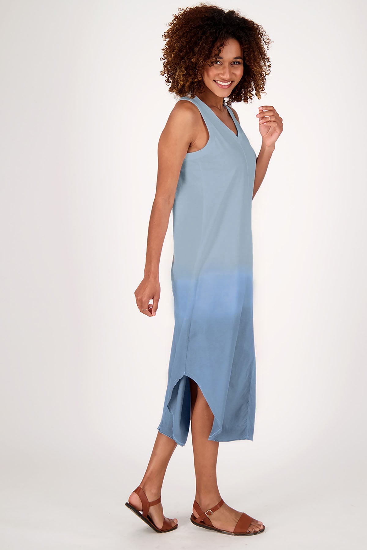 Easy to Love Midi Dress - Dip Dye