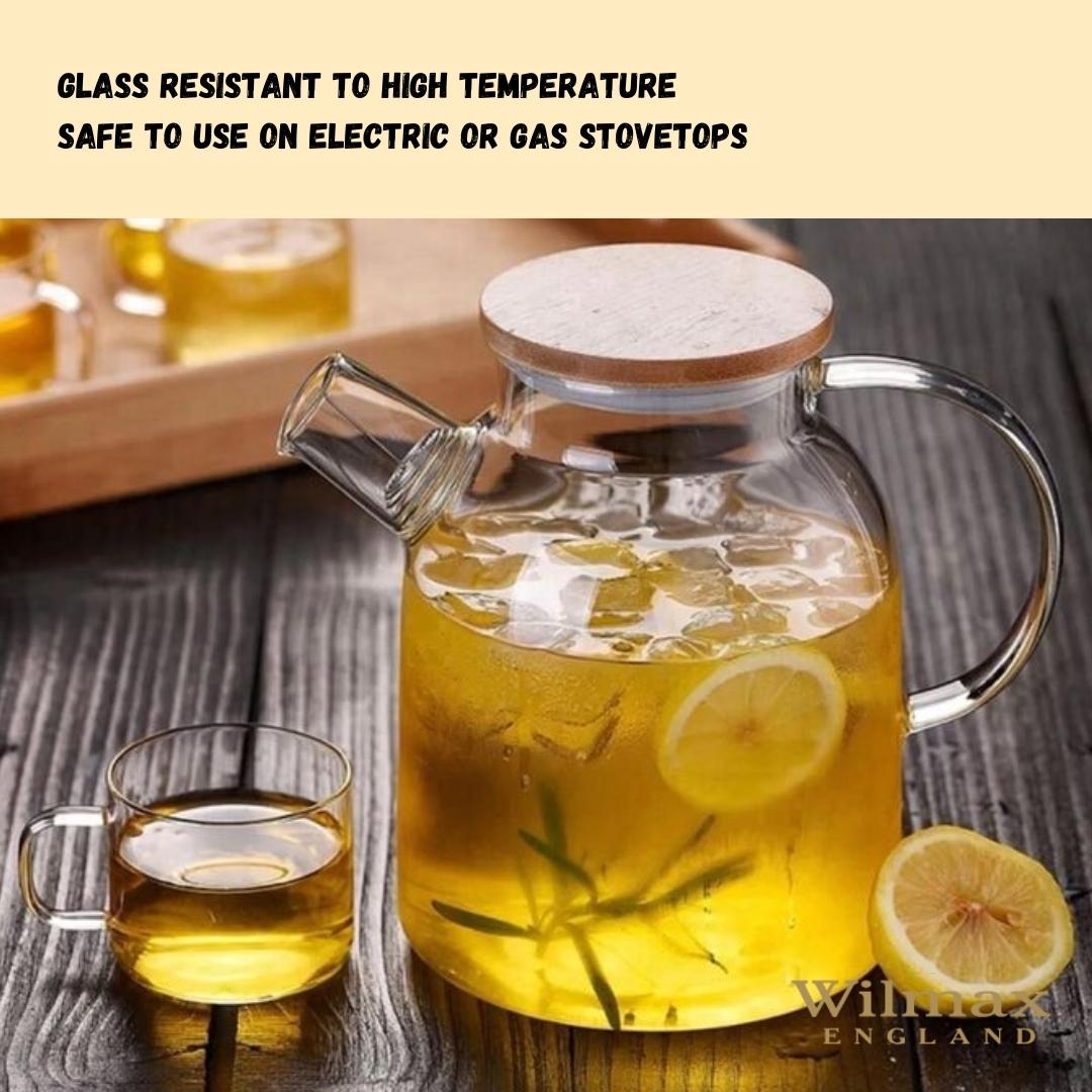 Thermo Glass Teapot 54 Fl Oz | High temperature and shock resistant