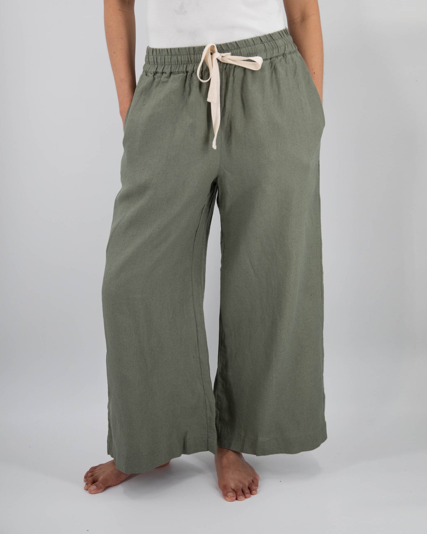 Ava Wide Leg Linen Pant