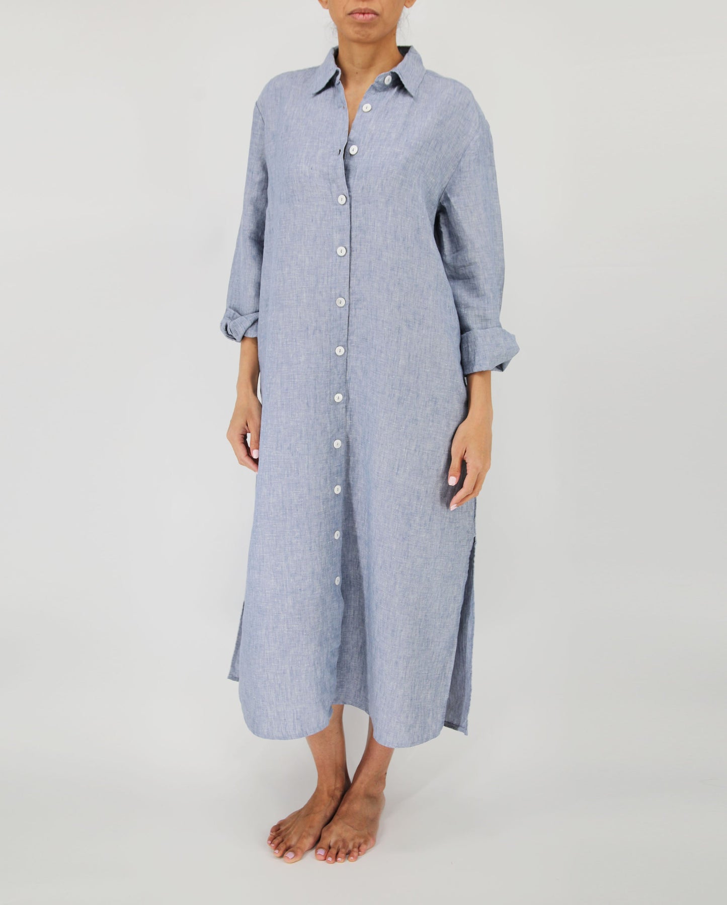 Tala French Linen Maxi Dress