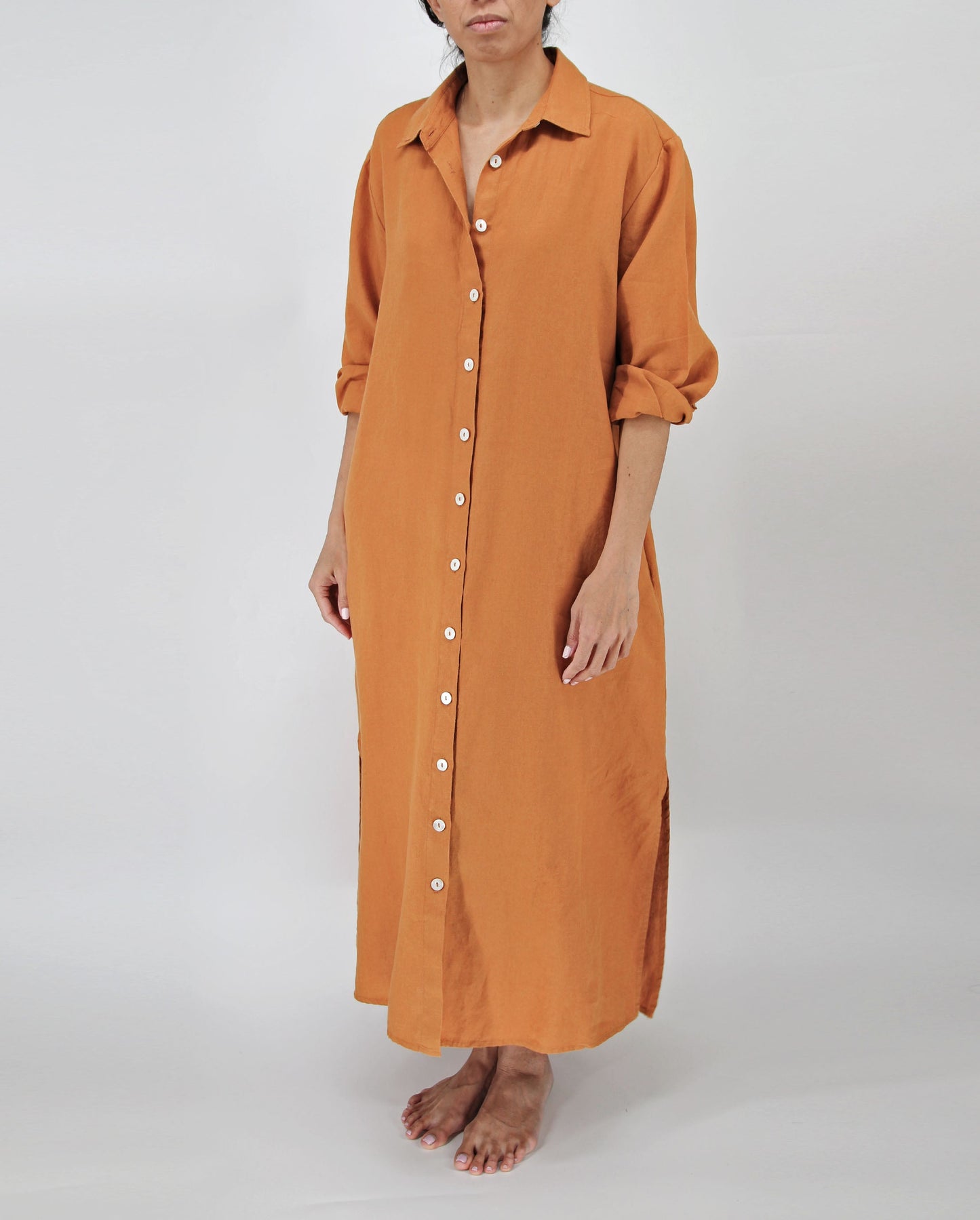 Tala French Linen Maxi Dress