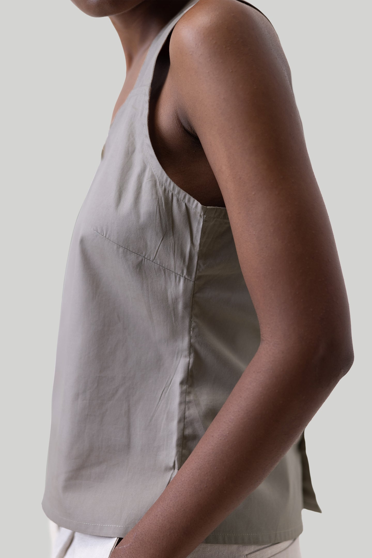 Crossback Tank Top in Ecru