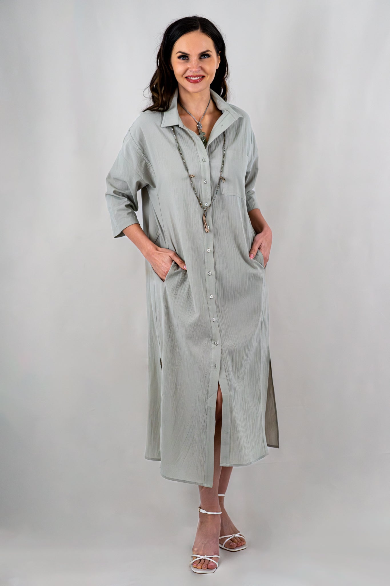 Cotton Shirt Dress