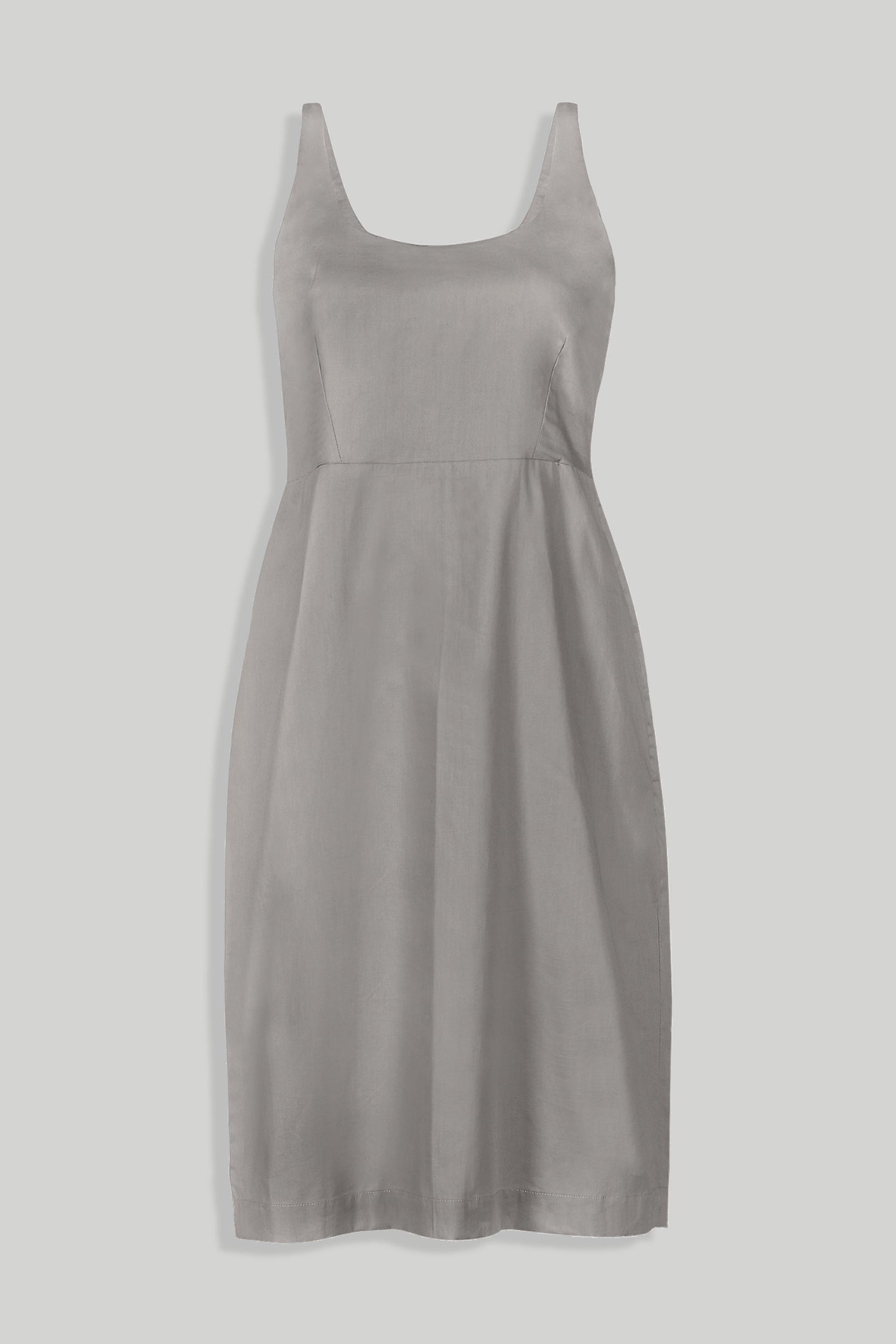 Fitted Knee Length Dress in Ecru