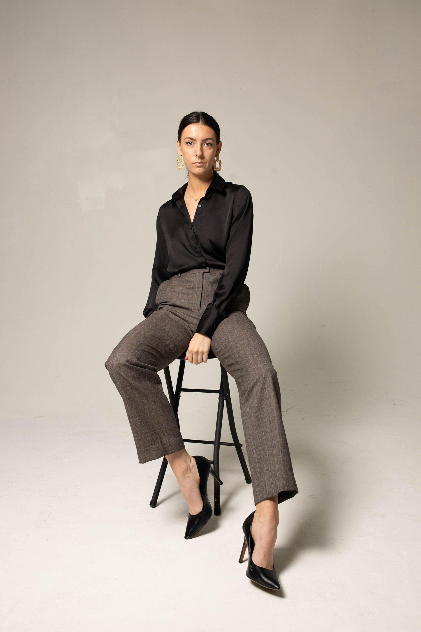 Women's Straight-Leg Wool Pants