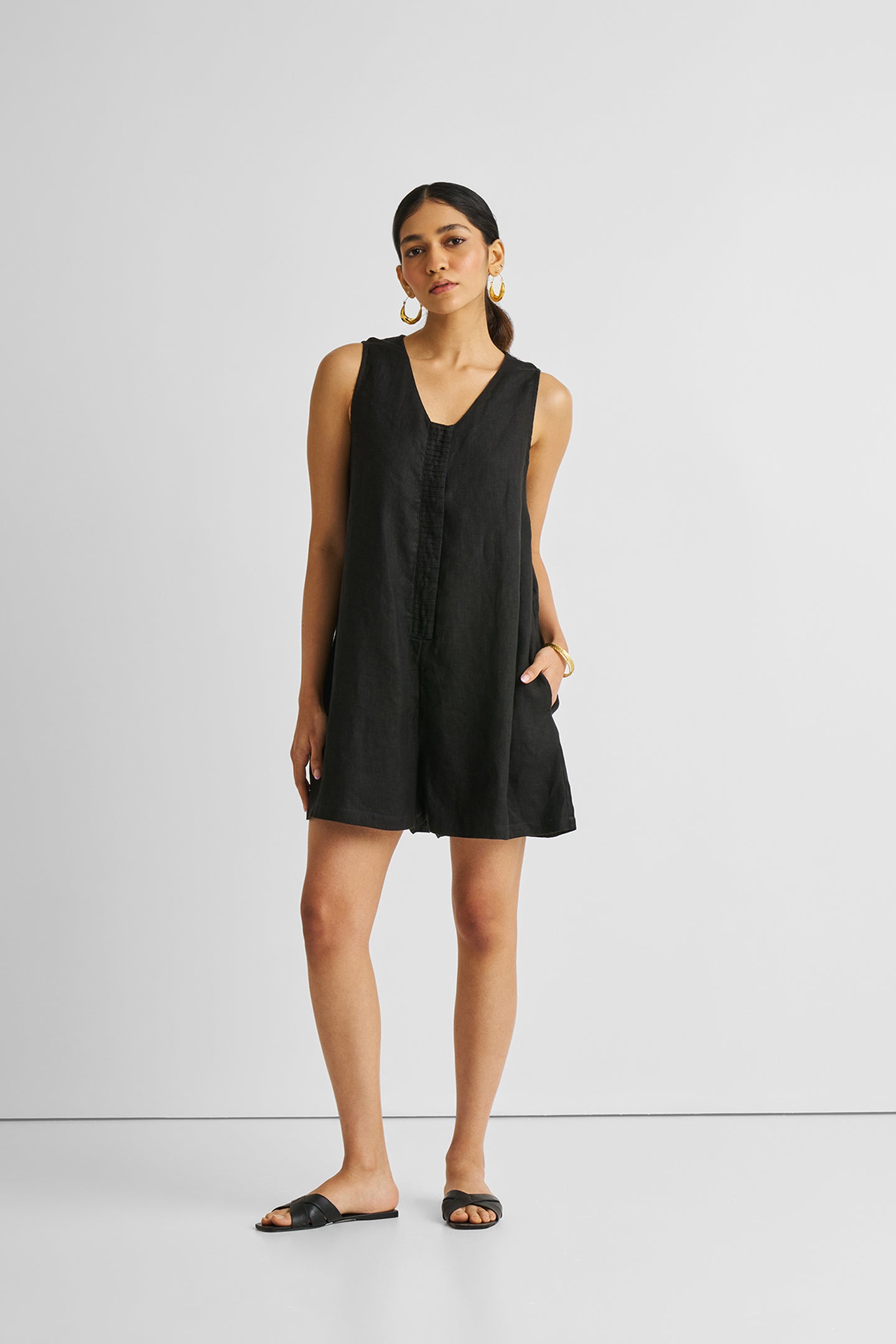 Romp and Play Romper in Black