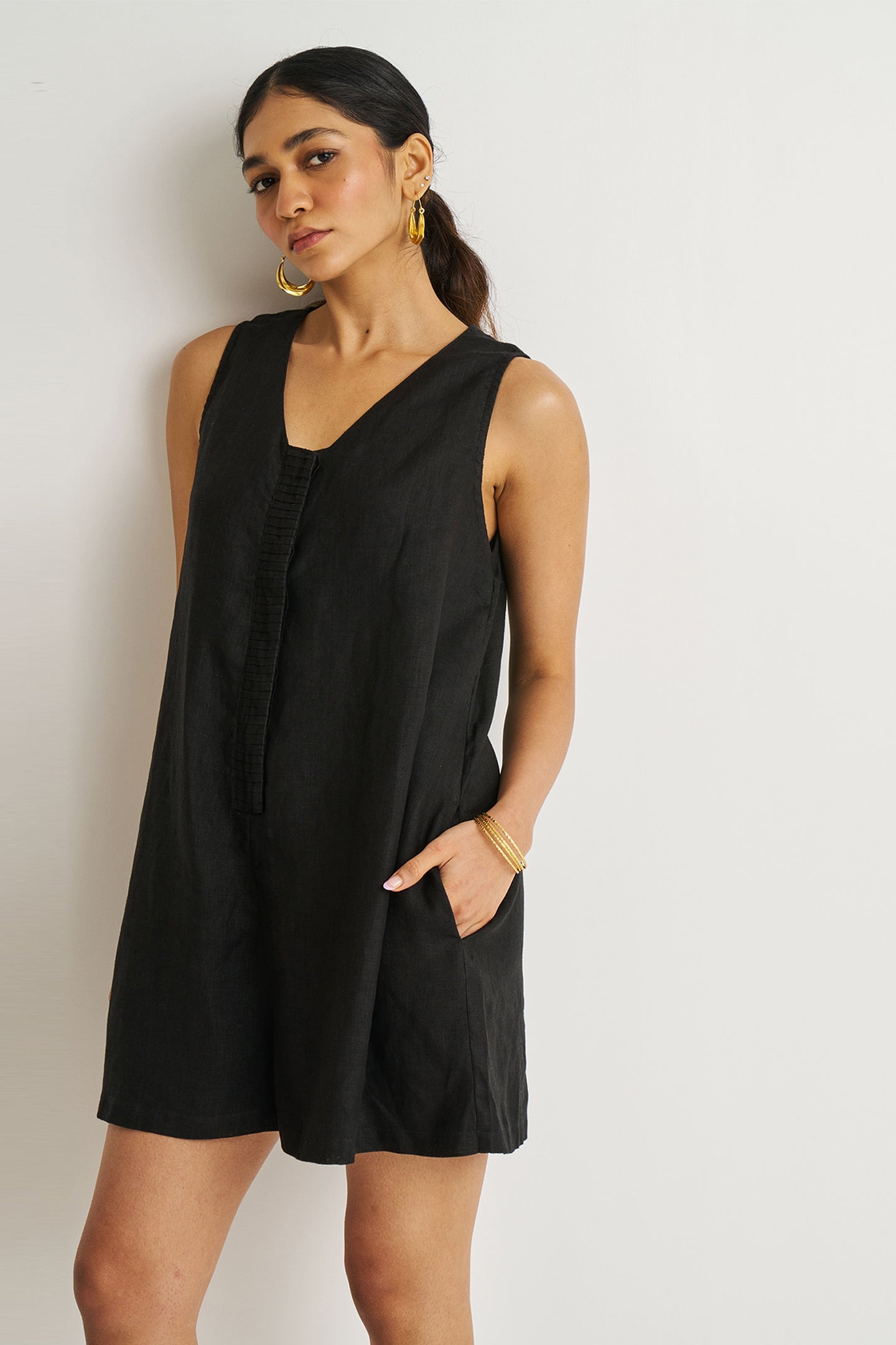 Romp and Play Romper in Black