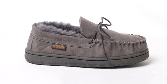 Men's Deluxe Moccasin - Charcoal