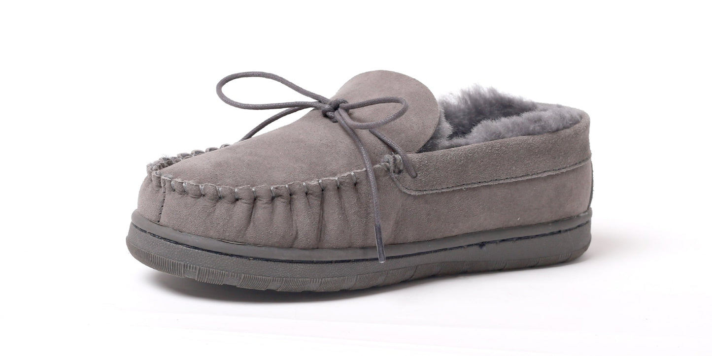 Men's Deluxe Moccasin - Charcoal