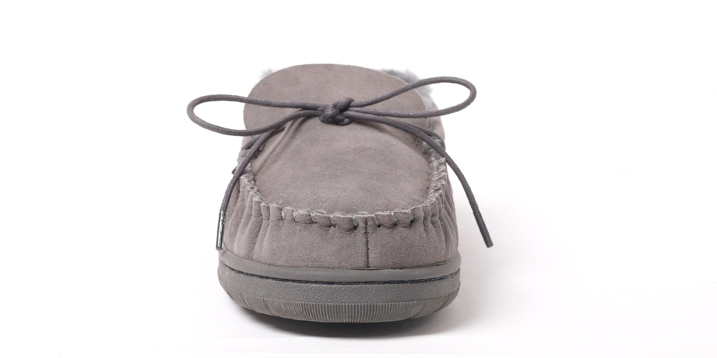 Men's Deluxe Moccasin - Charcoal