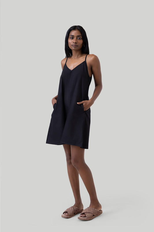 Short Tent Dress in Black