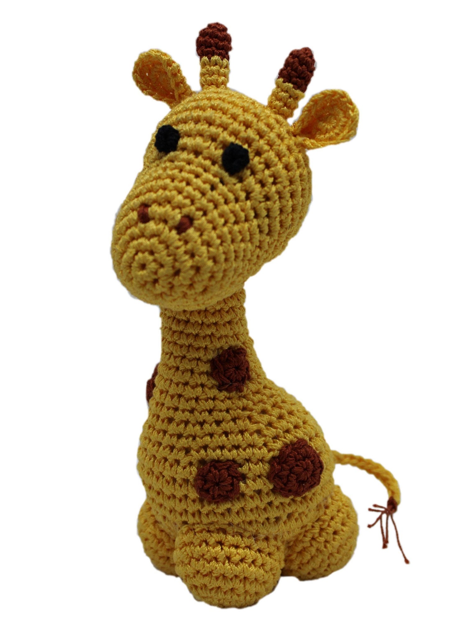 Knit Knacks Organic Cotton Pet, Dog Toys, "Animals" (Choose from: Sloth, Zebra, Giraffe, Hyena, Elephant, Lion, or Sea Turtle)