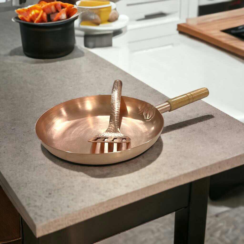 10" Round Plain Copper Pan