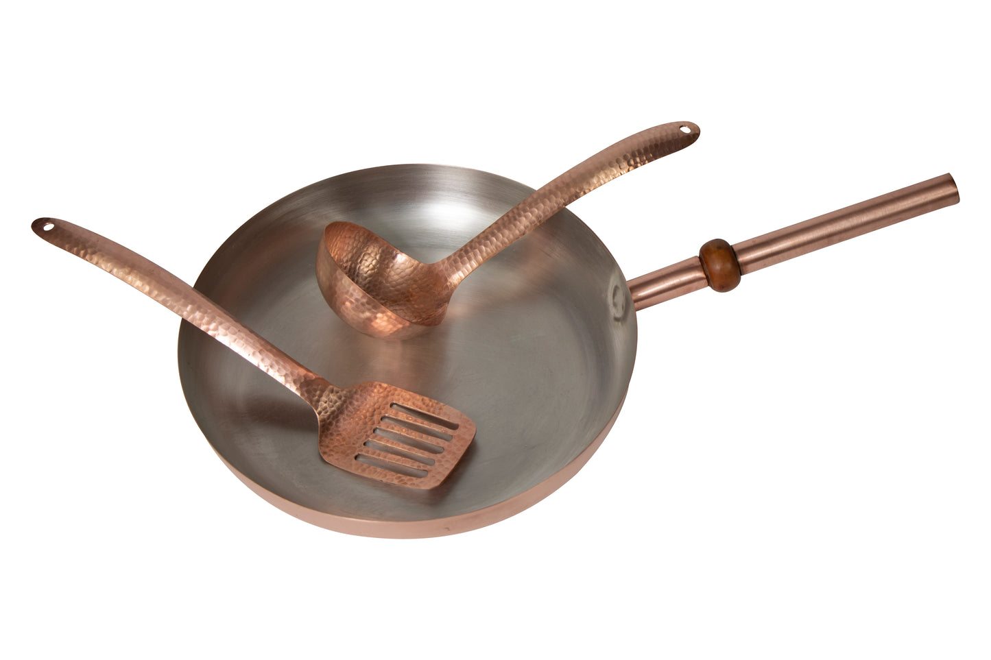 12" Round Plain Copper Pan