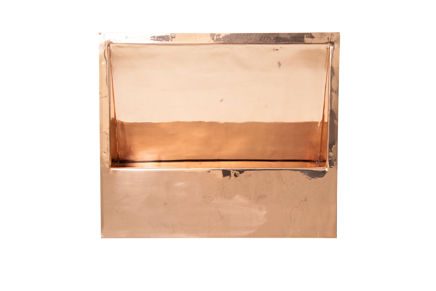 22" Rectangular Inclined Bottom Plain Copper Bathroom Sink